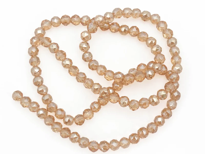Perline cristallo sfaccettate tonde 6mm (circa 100 pz) | per bigiotteria diy