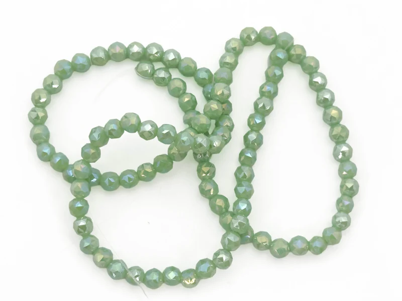 Perline cristallo sfaccettate tonde 6mm (circa 100 pz) | per bigiotteria diy