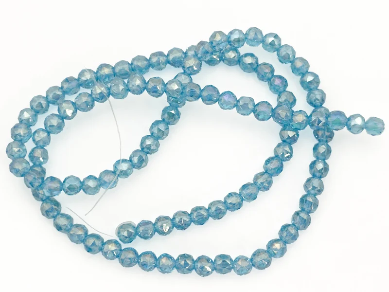 Perline cristallo sfaccettate tonde 6mm (circa 100 pz) | per bigiotteria diy