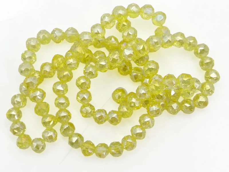Perline cristallo sfaccettate tonde 6mm (circa 100 pz) | per bigiotteria diy
