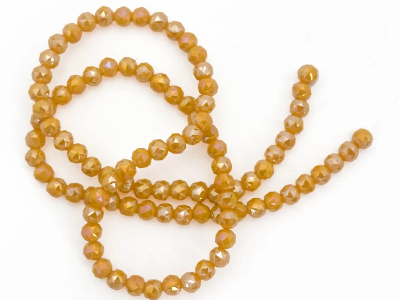 Perline cristallo sfaccettate tonde 6mm (circa 100 pz) | per bigiotteria diy