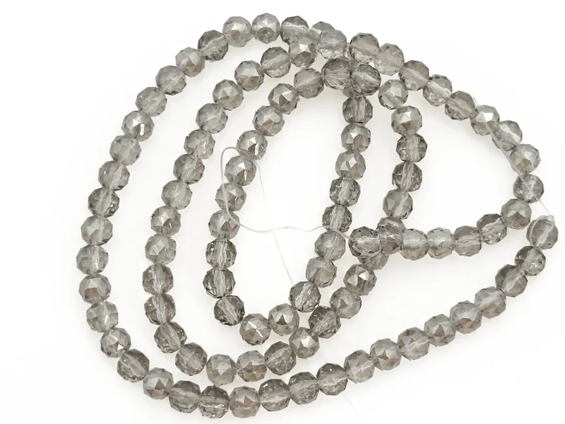 Perline cristallo sfaccettate tonde 6mm (circa 100 pz) | per bigiotteria diy