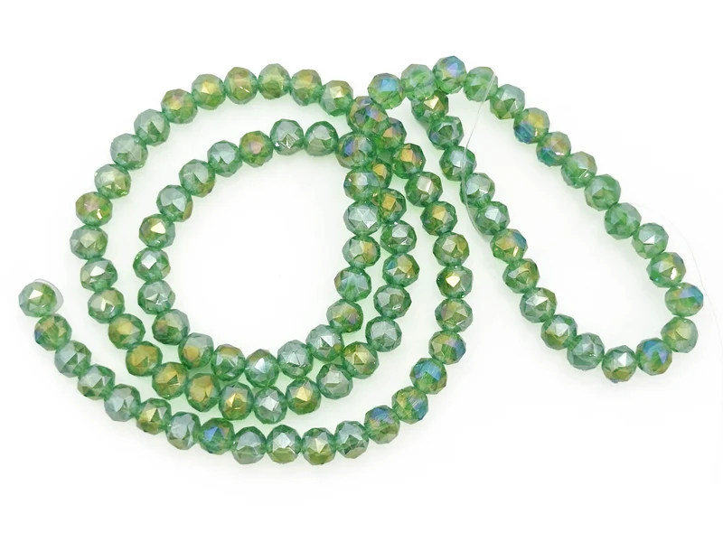 Perline cristallo sfaccettate tonde 6mm (circa 100 pz) | per bigiotteria diy