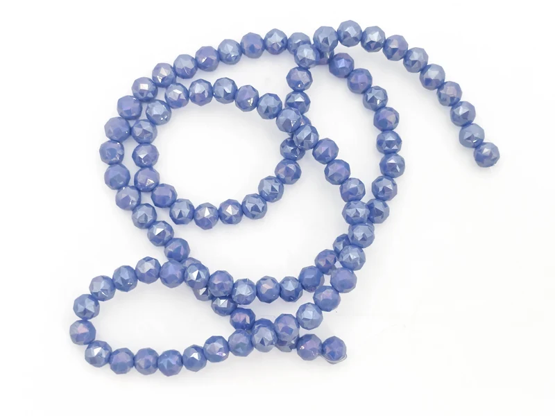 Perline cristallo sfaccettate tonde 6mm (circa 100 pz) | per bigiotteria diy