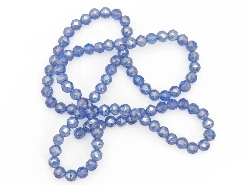 Perline cristallo sfaccettate tonde 6mm (circa 100 pz) | per bigiotteria diy