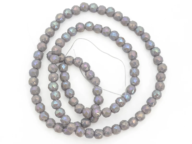 Perline cristallo sfaccettate tonde 6mm (circa 100 pz) | per bigiotteria diy