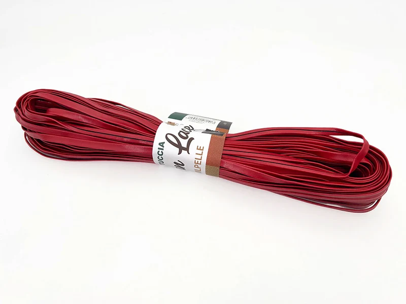 Fettuccia swan lace similpelle 275gr 40mt | borse uncinetto e intreccio