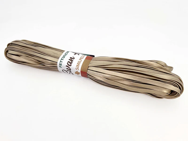 Fettuccia swan lace similpelle 275gr 40mt | borse uncinetto e intreccio