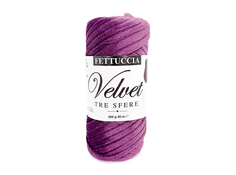 Fettuccia velvet tre sfere | cf 200 gr | 90% poliestere 10% elastan