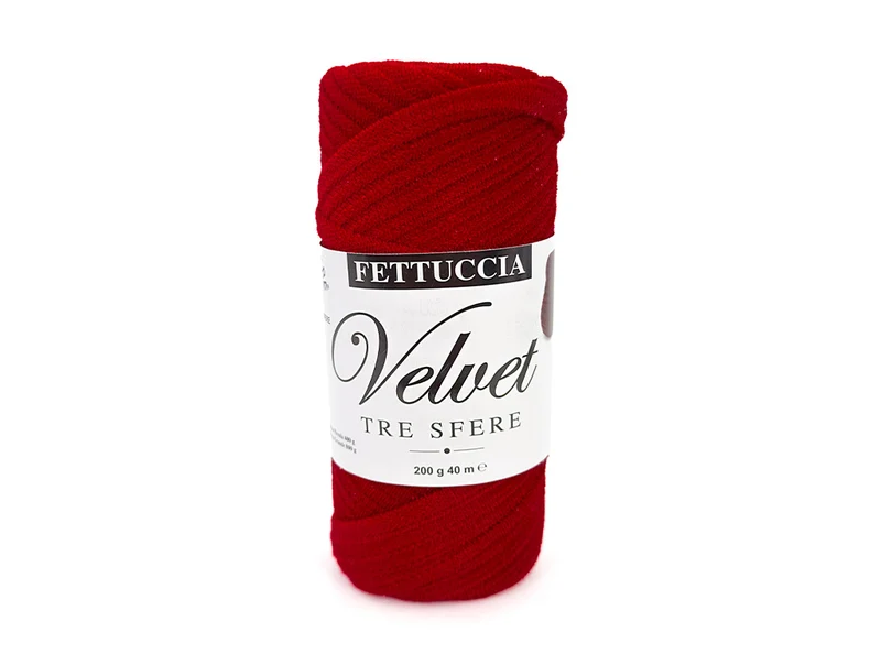 Fettuccia velvet tre sfere | cf 200 gr | 90% poliestere 10% elastan