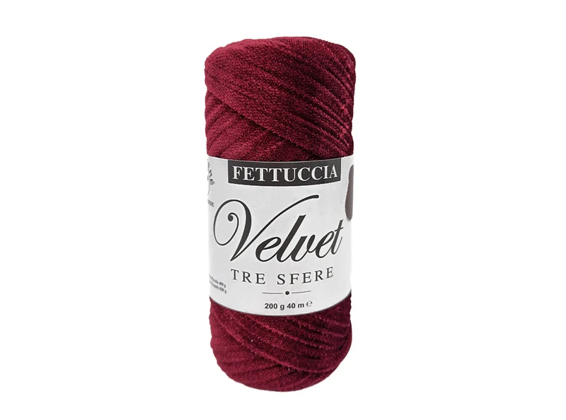 Fettuccia velvet tre sfere | cf 200 gr | 90% poliestere 10% elastan