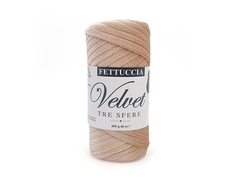 Fettuccia velvet tre sfere | cf 200 gr | 90% poliestere 10% elastan