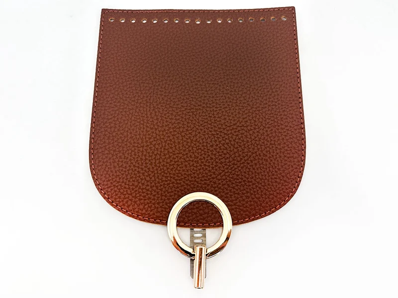 Patella per borse mod. oval similpelle con chiusura | 18x20 cm | cf 1 pz