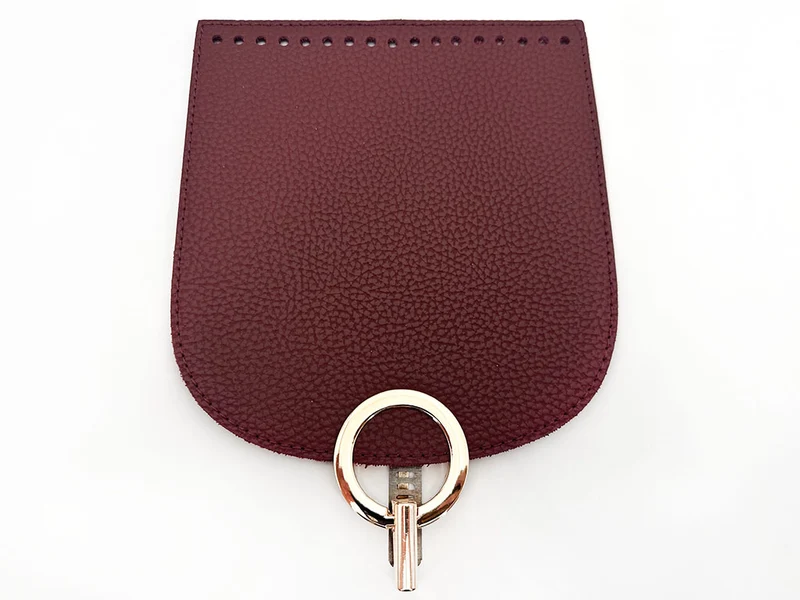 Patella per borse mod. oval similpelle con chiusura | 18x20 cm | cf 1 pz