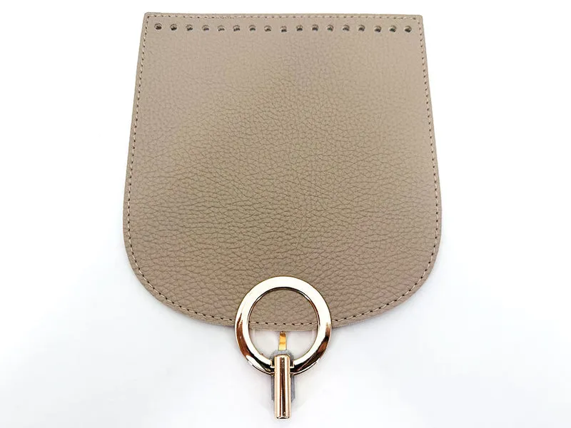 Patella per borse mod. oval similpelle con chiusura | 18x20 cm | cf 1 pz