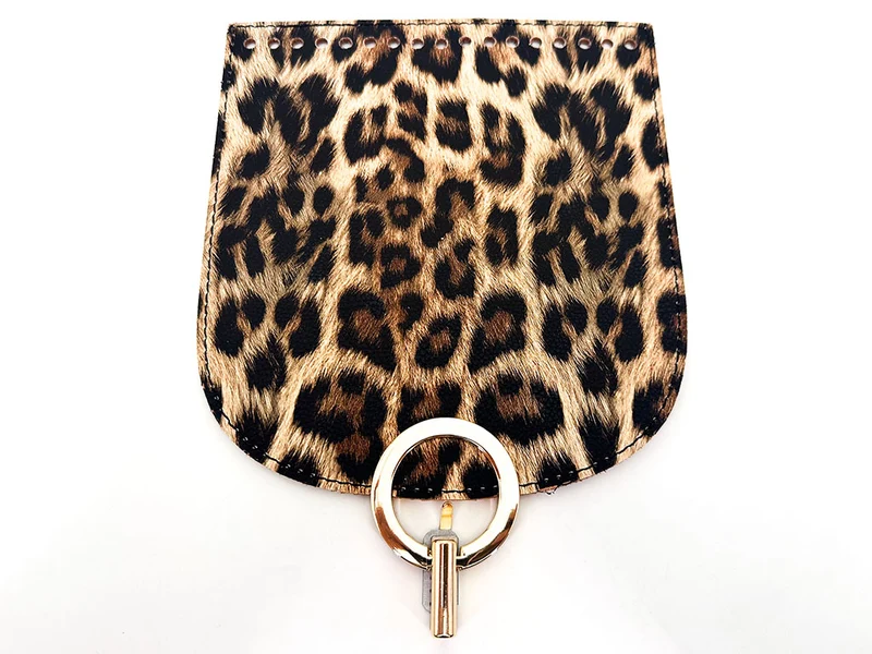 Patella per borse mod. oval similpelle con chiusura | 18x20 cm | cf 1 pz