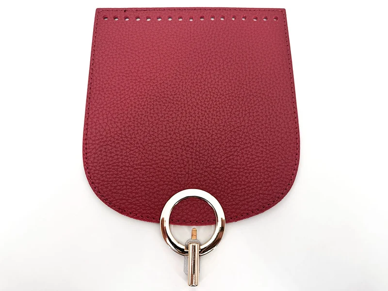 Patella per borse mod. oval similpelle con chiusura | 18x20 cm | cf 1 pz
