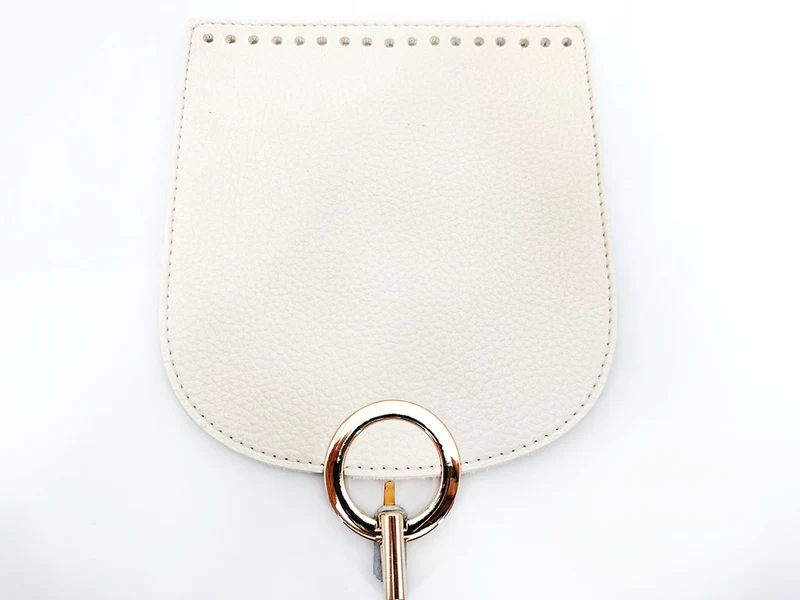 Patella per borse mod. oval similpelle con chiusura | 18x20 cm | cf 1 pz