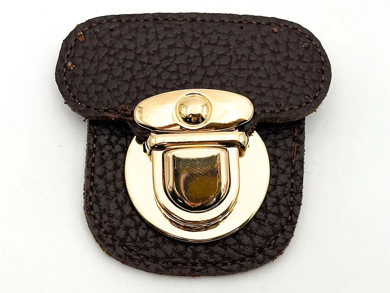 Chiusura per borse in ecopelle | 6x6 cm | cf 1 pz