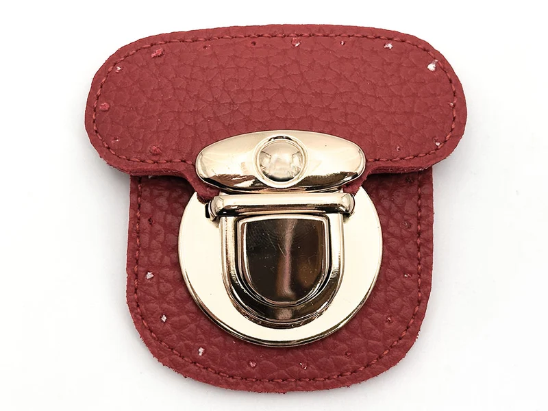 Chiusura per borse in ecopelle | 6x6 cm | cf 1 pz