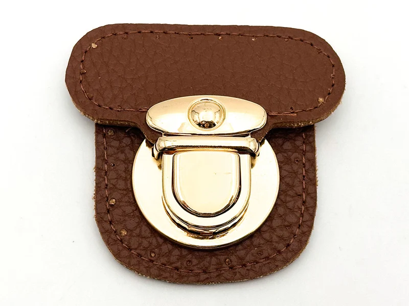 Chiusura per borse in ecopelle | 6x6 cm | cf 1 pz