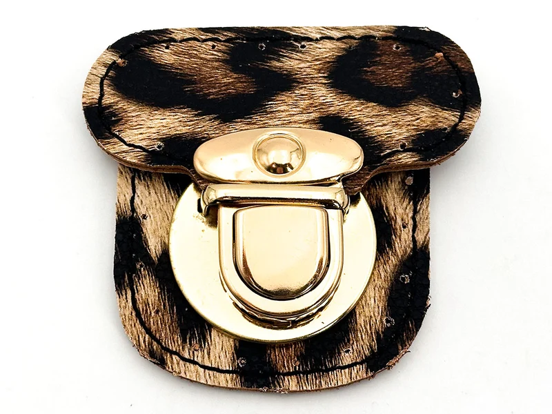 Chiusura per borse in ecopelle | 6x6 cm | cf 1 pz