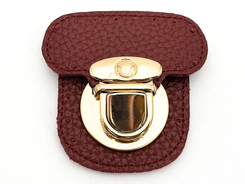 Chiusura per borse in ecopelle | 6x6 cm | cf 1 pz