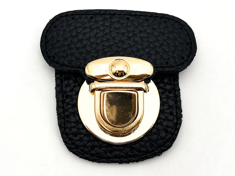 Chiusura per borse in ecopelle | 6x6 cm | cf 1 pz