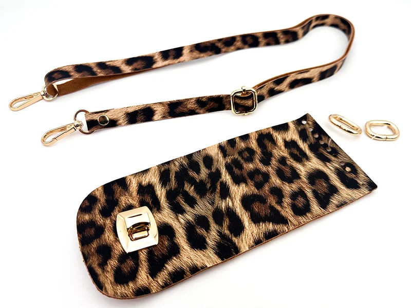 Kit borsa uncinetto similpelle mod. lady | patella 8,5x20 cm