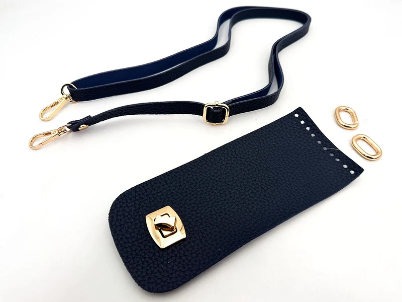 Kit borsa uncinetto similpelle mod. lady | patella 8,5x20 cm