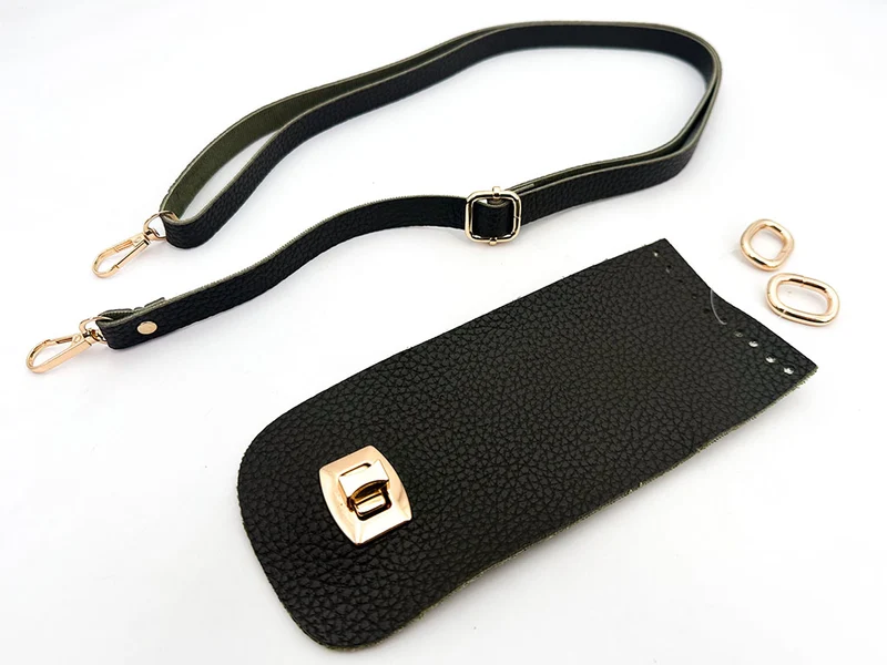 Kit borsa uncinetto similpelle mod. lady | patella 8,5x20 cm