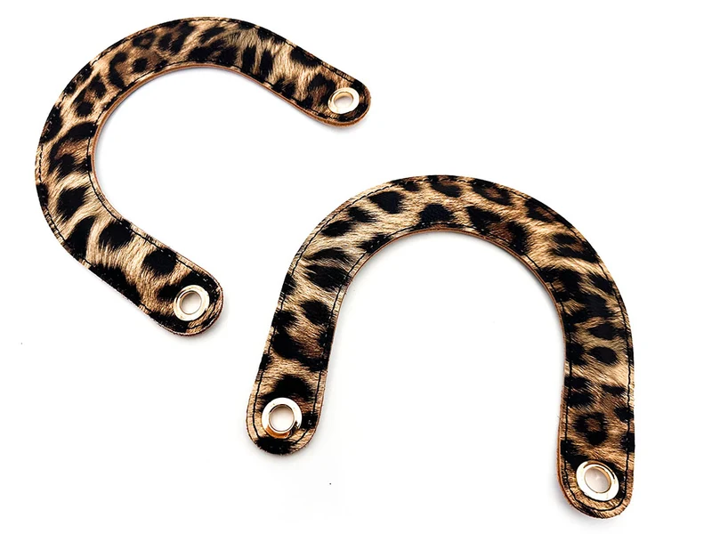 Manici per borse a uncinetto similpelle | 15x18 cm | 1 coppia