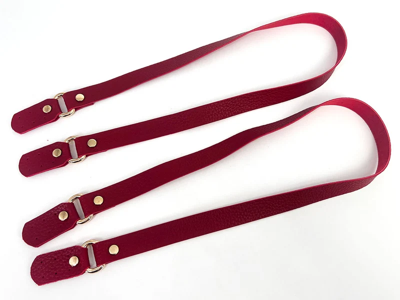 Tracolla borse a uncinetto similpelle con agganci | 2x80 cm | 1 coppia