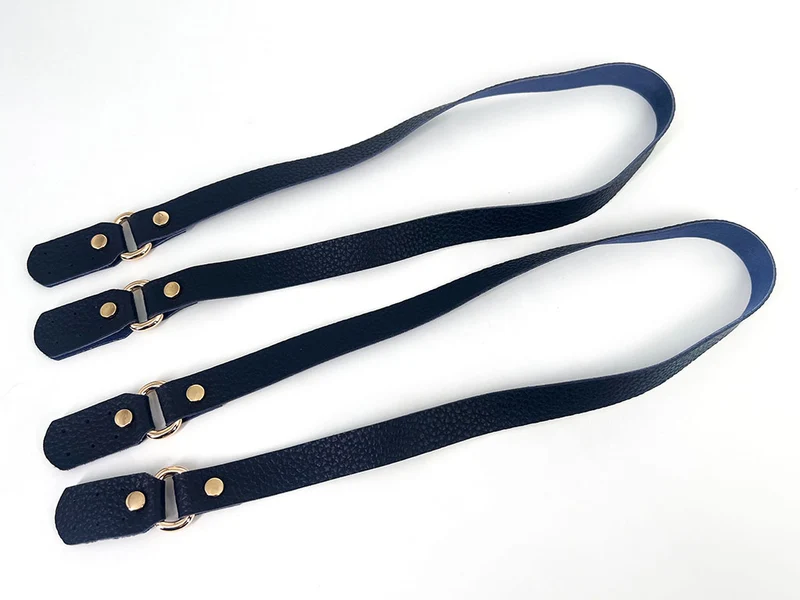 Tracolla borse a uncinetto similpelle con agganci | 2x80 cm | 1 coppia