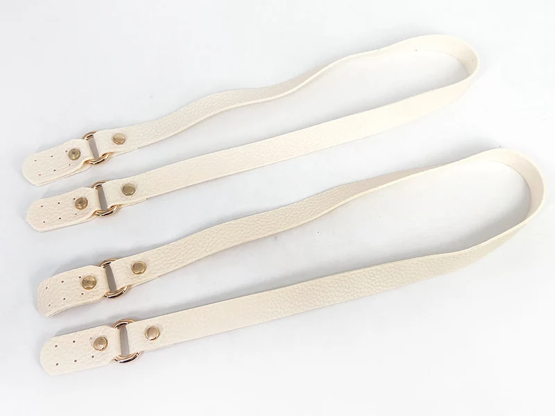 Tracolla borse a uncinetto similpelle con agganci | 2x80 cm | 1 coppia