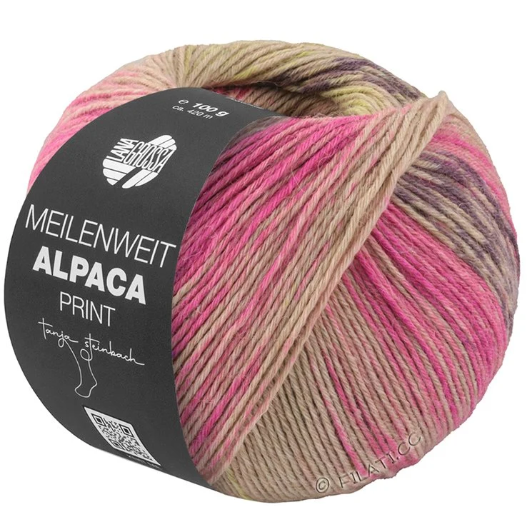 Lana Grossa Meilenweit-150 Alpaca Print II 6 Fils