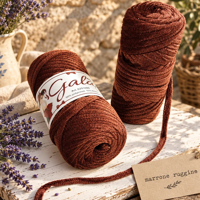 Fettuccia velluto velvet tubolare soft MAS/3 Stelle borse uncinetto