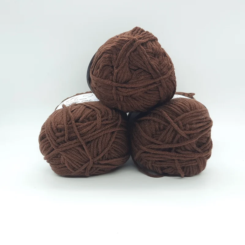 Fluffy Marrone Scuro, Filato Baby N.61