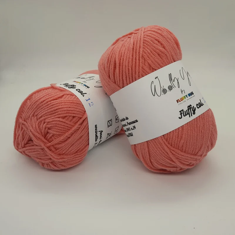 Fluffy Corallo Chiaro, Filato Baby N.12