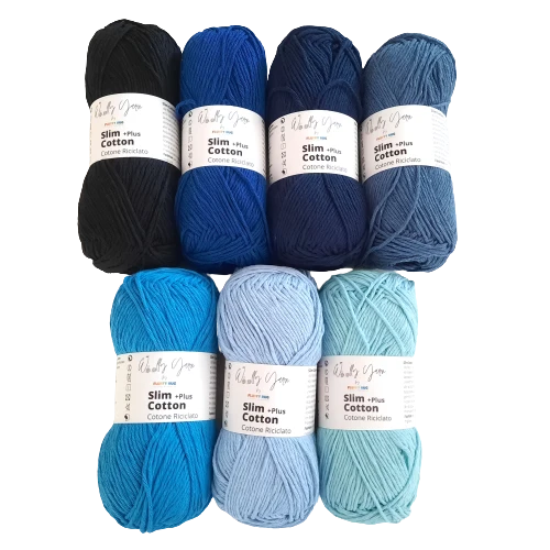 Kit Granny Blu Cotone Riciclato Slim