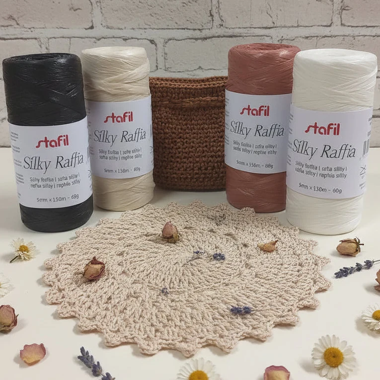 Filato rafia Stafil Silky - morbida e lavabile per borse uncinetto