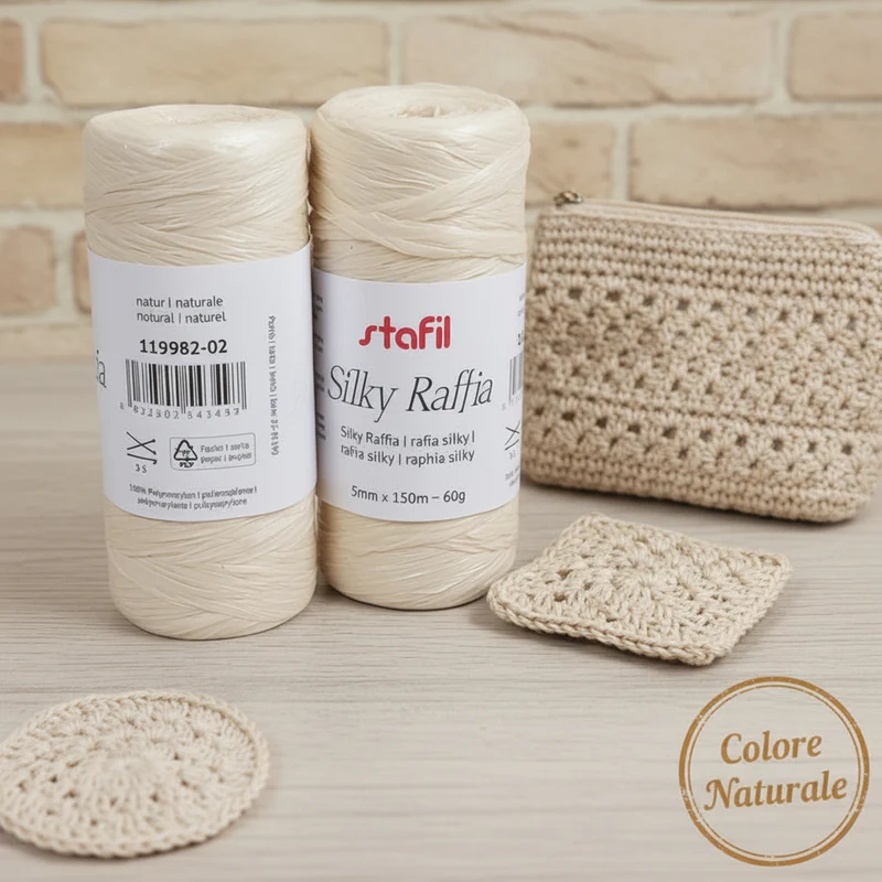 Filato rafia Stafil Silky - morbida e lavabile per borse uncinetto