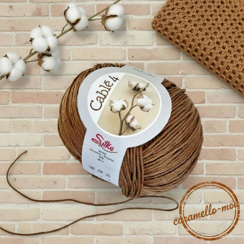 Filati miglior cotone cablé n 4 per uncinetto Silke Arvier 100 g 205 m