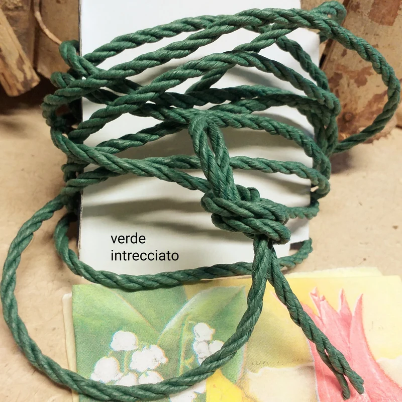 Cordoncino carta twist o filo ferro ricoperto, corda decorare lavori
