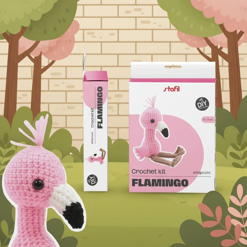 kit amigurumi uncinetto Stafil mini animale filato istruzioni italiano