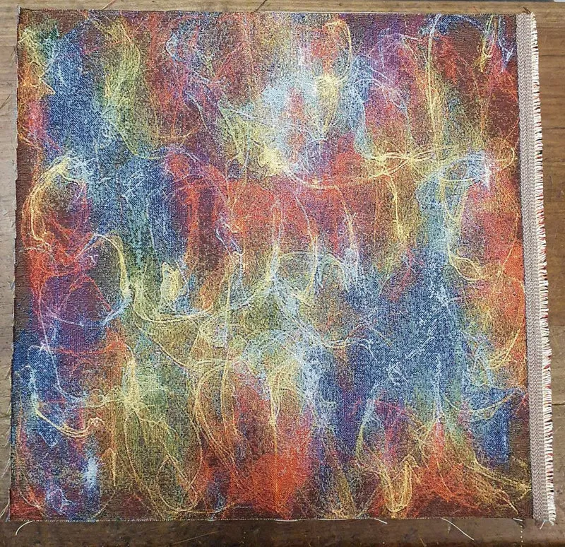 Pannello Fantasia con Disegno Astratto in Gobelin per Realizzare Cuscini e Borse Hand Made, Misura 47x47cm