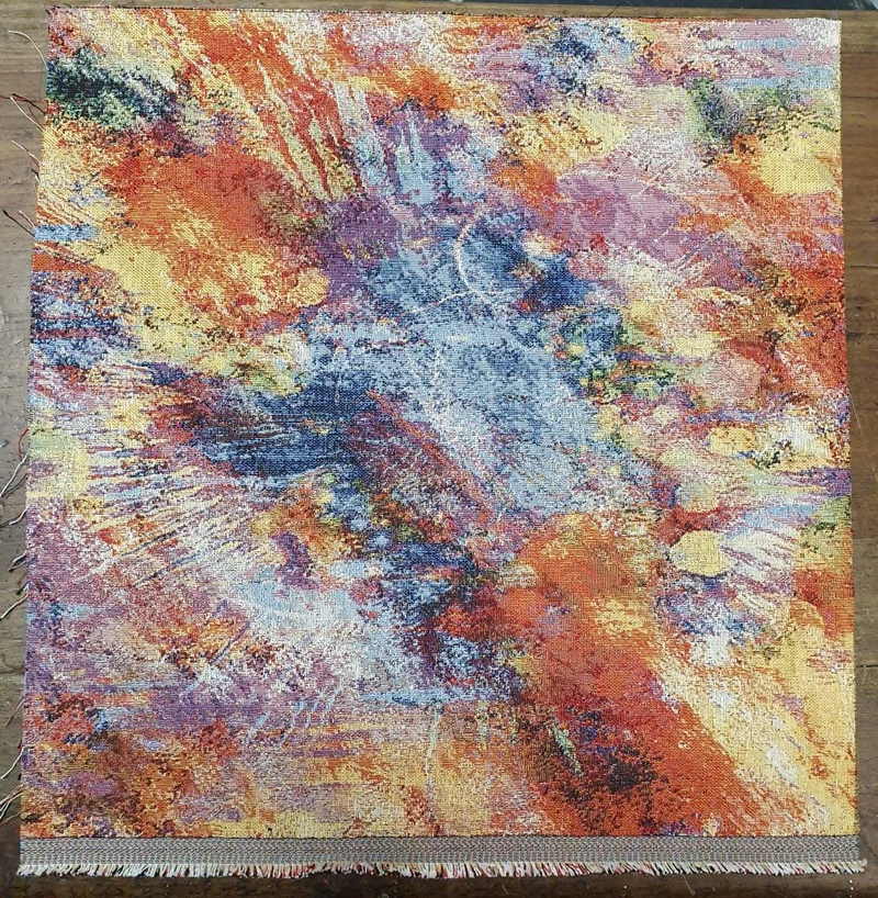 Pannello Fantasia con Disegno Astratto in Gobelin per Realizzare Cuscini e Borse Hand Made, Misura 47x47cm