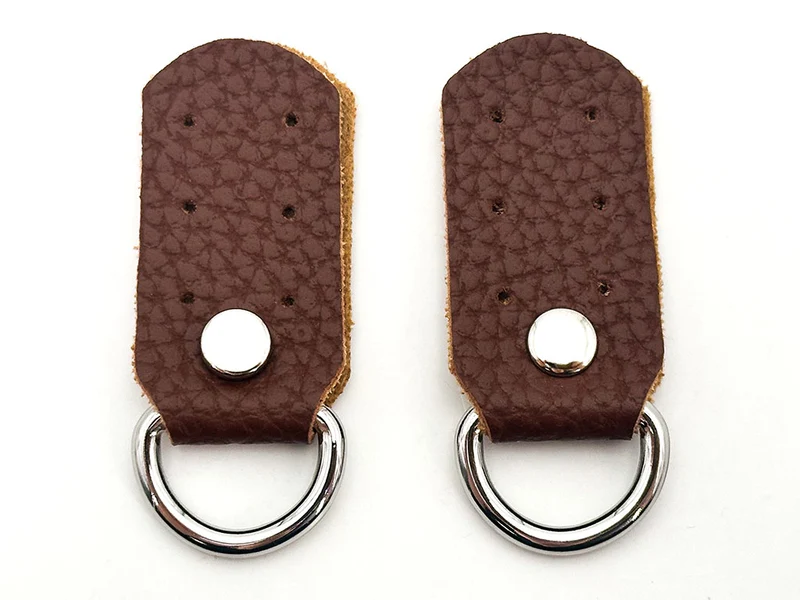 Ganci per borse similpelle | 2,5x5 cm | anelli argento | coppia