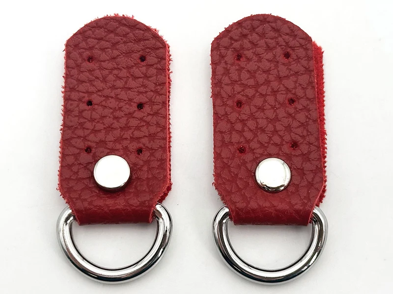 Ganci per borse similpelle | 2,5x5 cm | anelli argento | coppia
