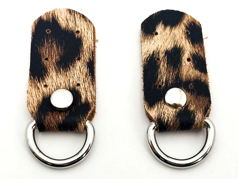 Ganci per borse similpelle | 2,5x5 cm | anelli argento | coppia